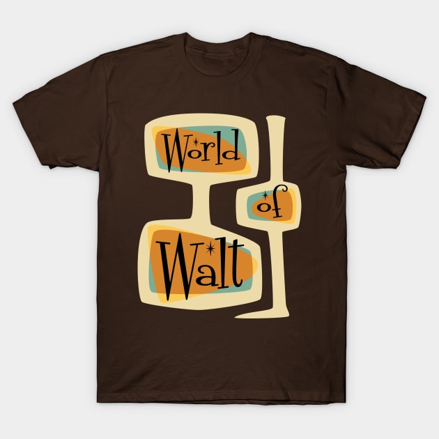 Mid-Century Modern World of Walt T-Shirt by World of Walt